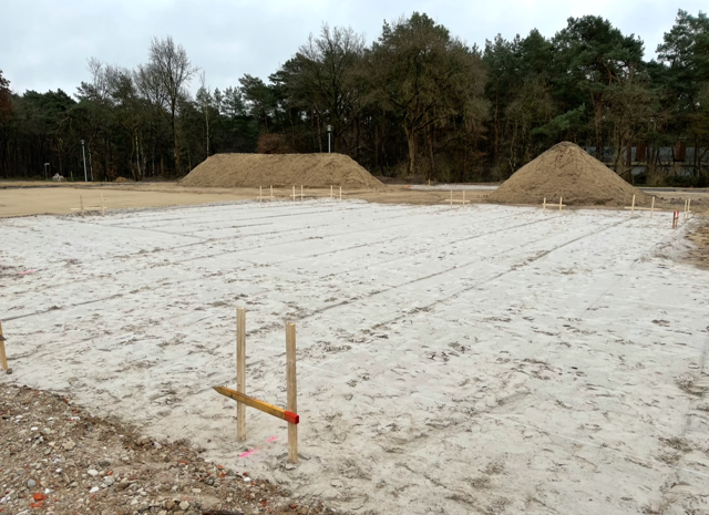 Absteckung und Bestandsaufnahme für Wohnbauvorhaben